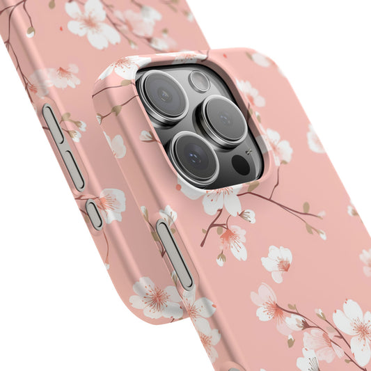 iPhone 16 Pro snap phone case close up - Sakura Bloom