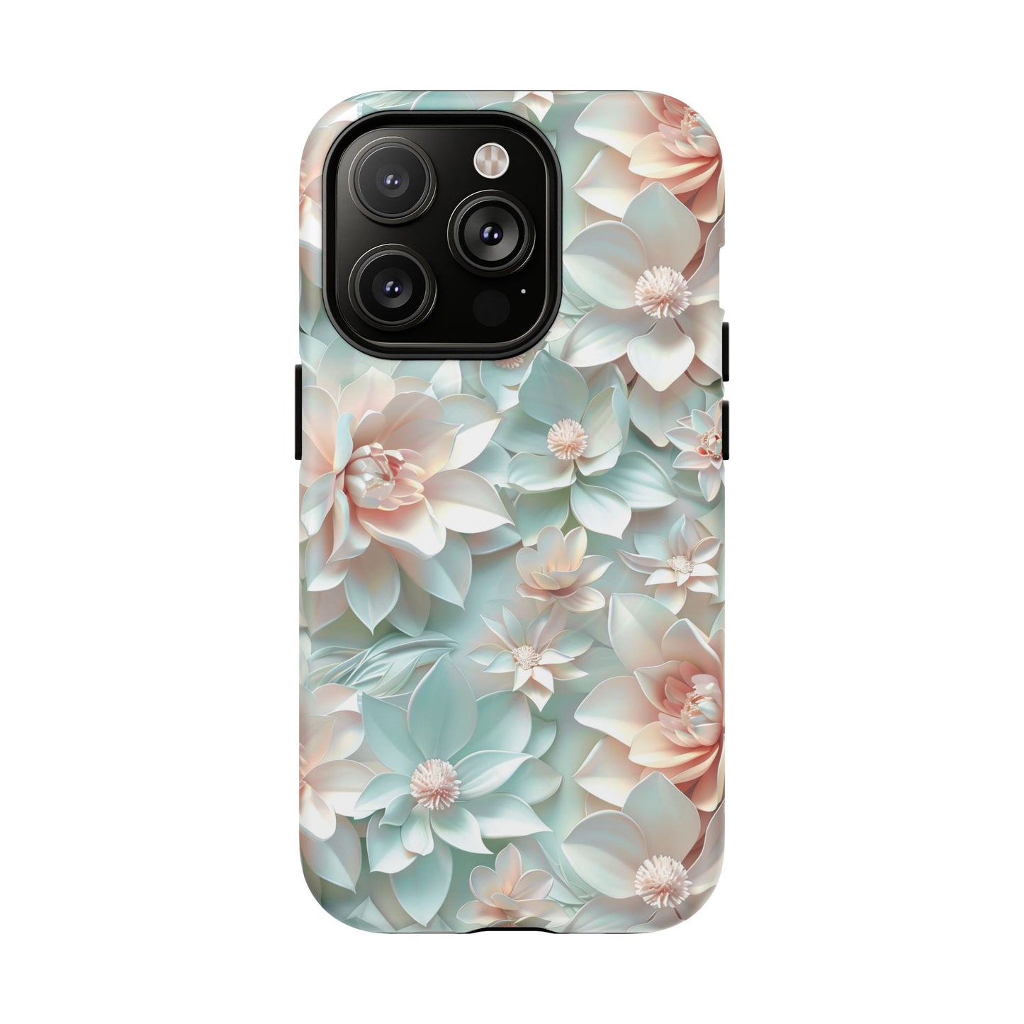 iPhone 14 Pro magsafe phone case - Realistic Pastel Flowers