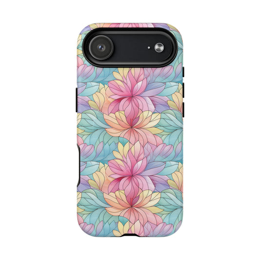 iPhone 17 Air magsafe phone case - Colourful Flower Stained Glass