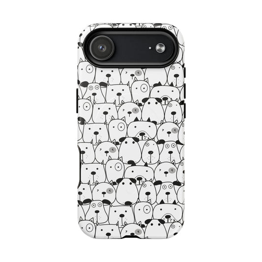 iPhone 17 Air magsafe phone case - Cute Dogs Drawing