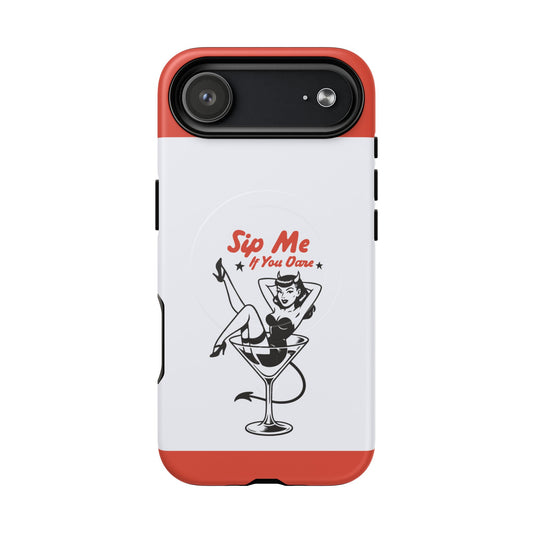 iPhone 17 Air magsafe phone case - Lady and a Wine Glass