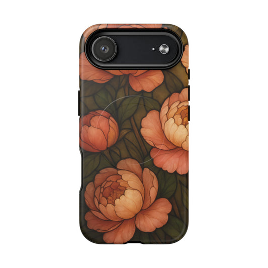 iPhone 17 Air magsafe phone case - Peony Stained Glass