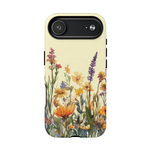 iPhone 17 Air magsafe phone case - Watercolour Garden Flower
