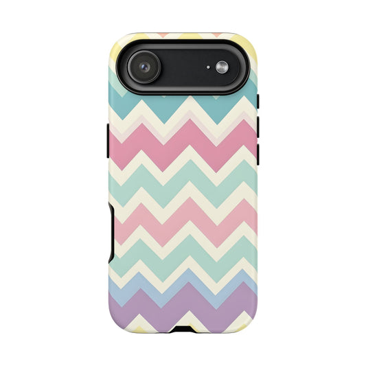 iPhone 17 Air phone case - Pastel Chevron Pattern