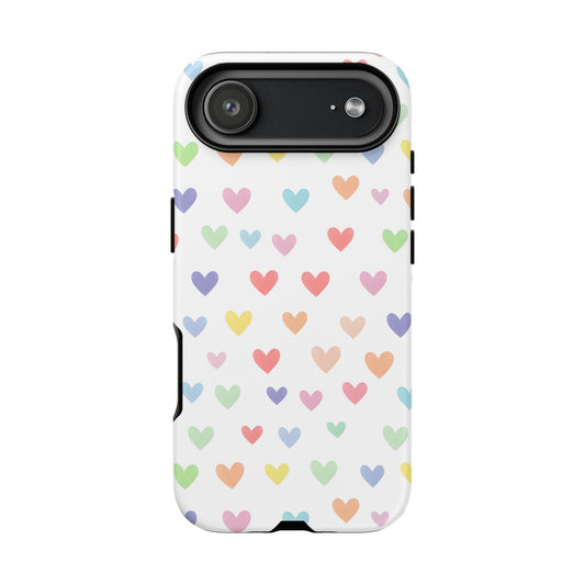 iPhone 17 Air phone case - Pastel Heart Shape Pattern