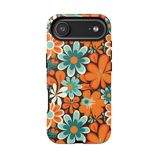 iPhone 17 Air phone case - Retro Groovy Floral