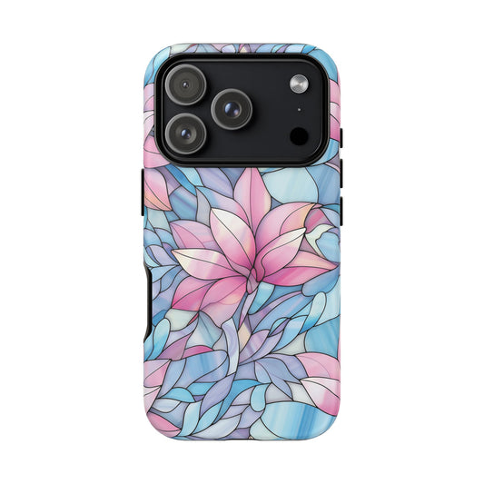 Rear view of a protective case with high definition glass style print for iPhone 17 Pro