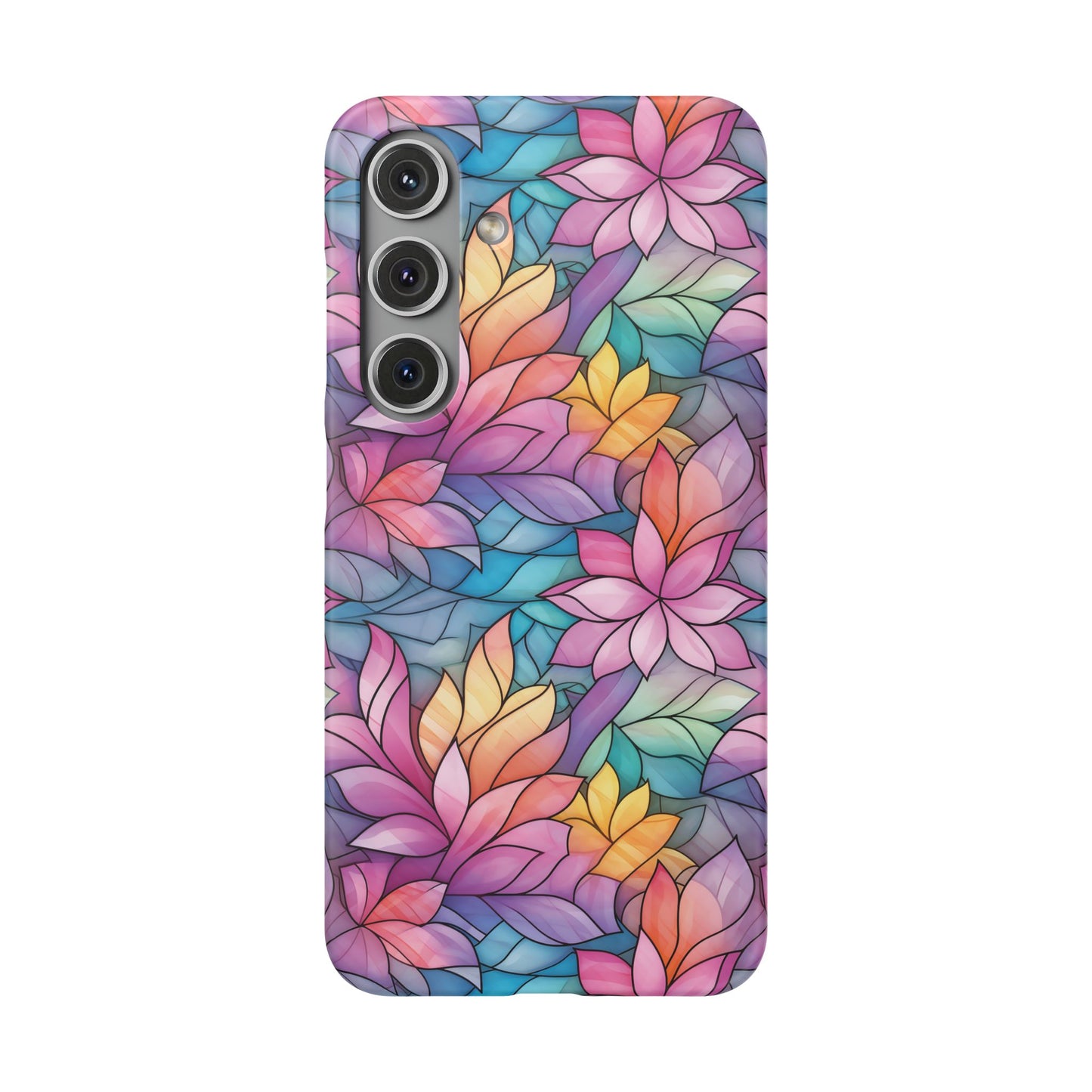 Minimalist floral case with a thin profile for Samsung Galaxy S24
