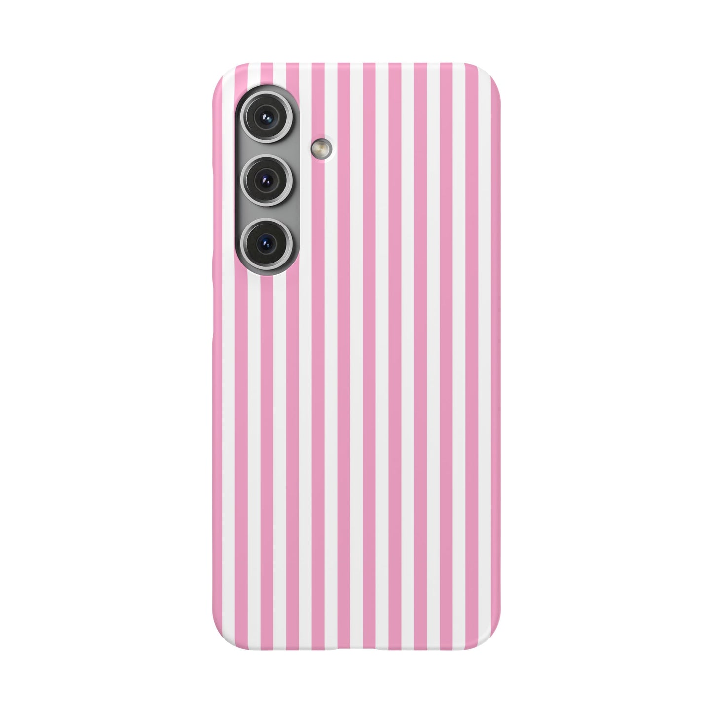 Samsung Galaxy S24 snap phone case - Pink Stripes