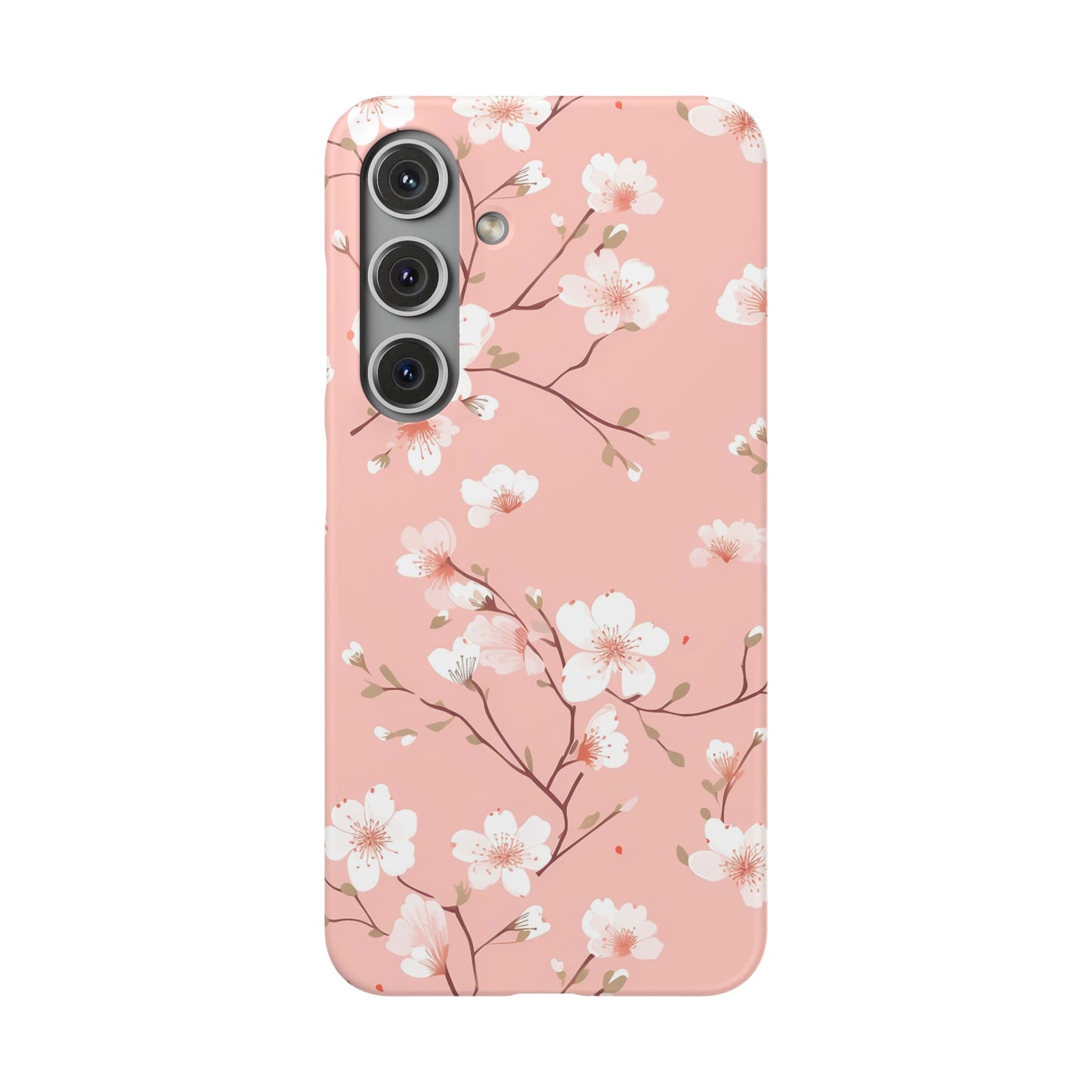 Ultra slim Sakura Bloom snap case with Sakura floral art for Samsung Galaxy S24
