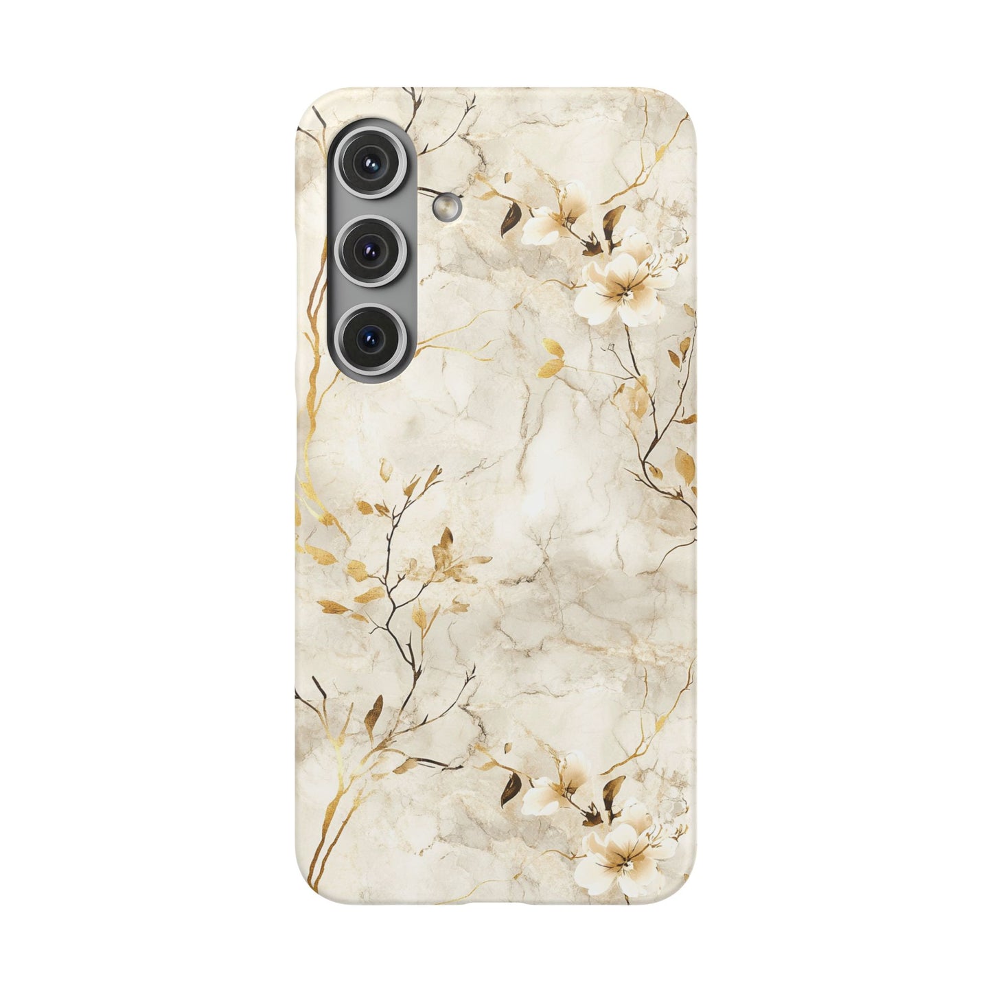 Mintocase Marble Muse snap fit case in clean white shades for Samsung Galaxy S24