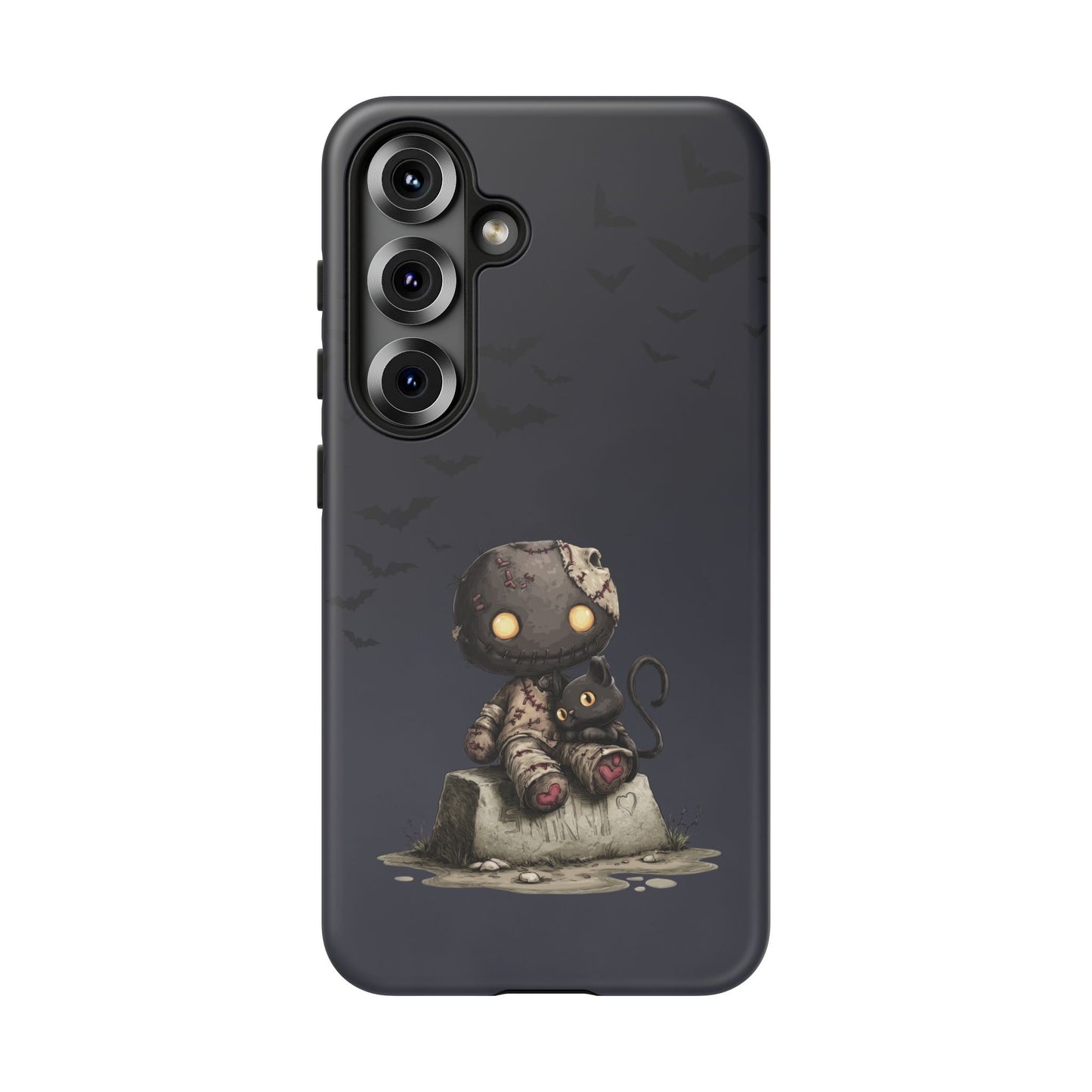 Scratch resistant matte finish on a playful kitten pattern Samsung Galaxy S25 tough case