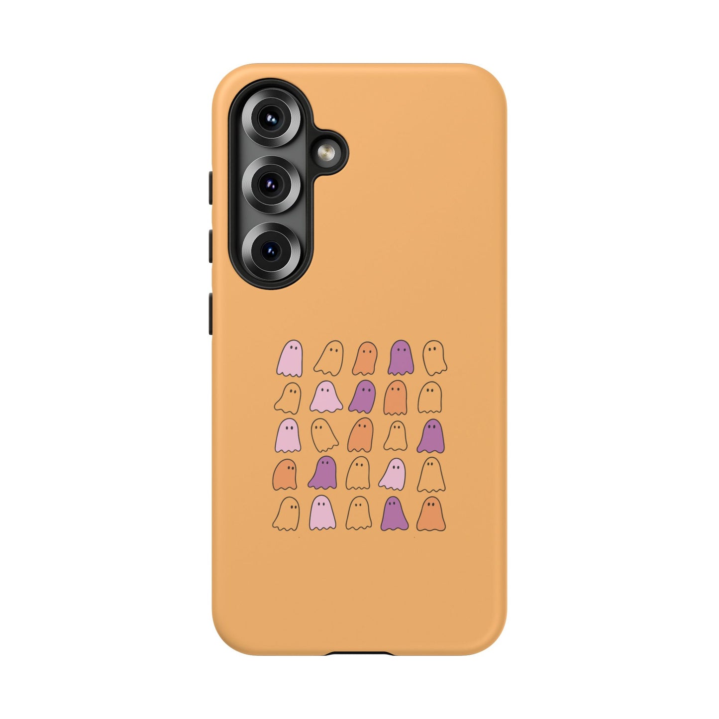 High definition halloween ghost pattern print on a Samsung S25 tough case