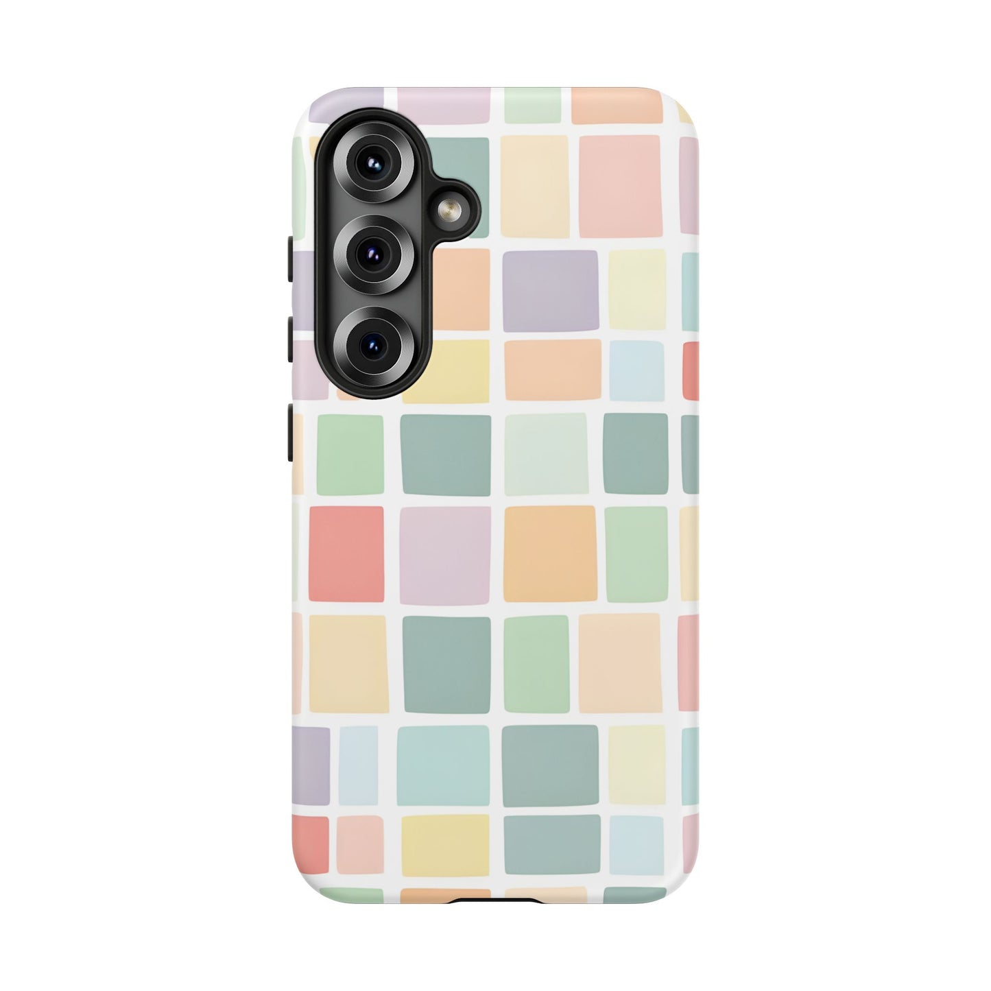 Samsung Galaxy S25 phone case - Pastel Blocks