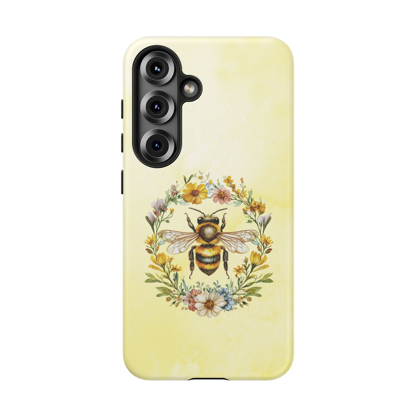 Samsung Galaxy S25 phone case - Whimsical Bee with Floral