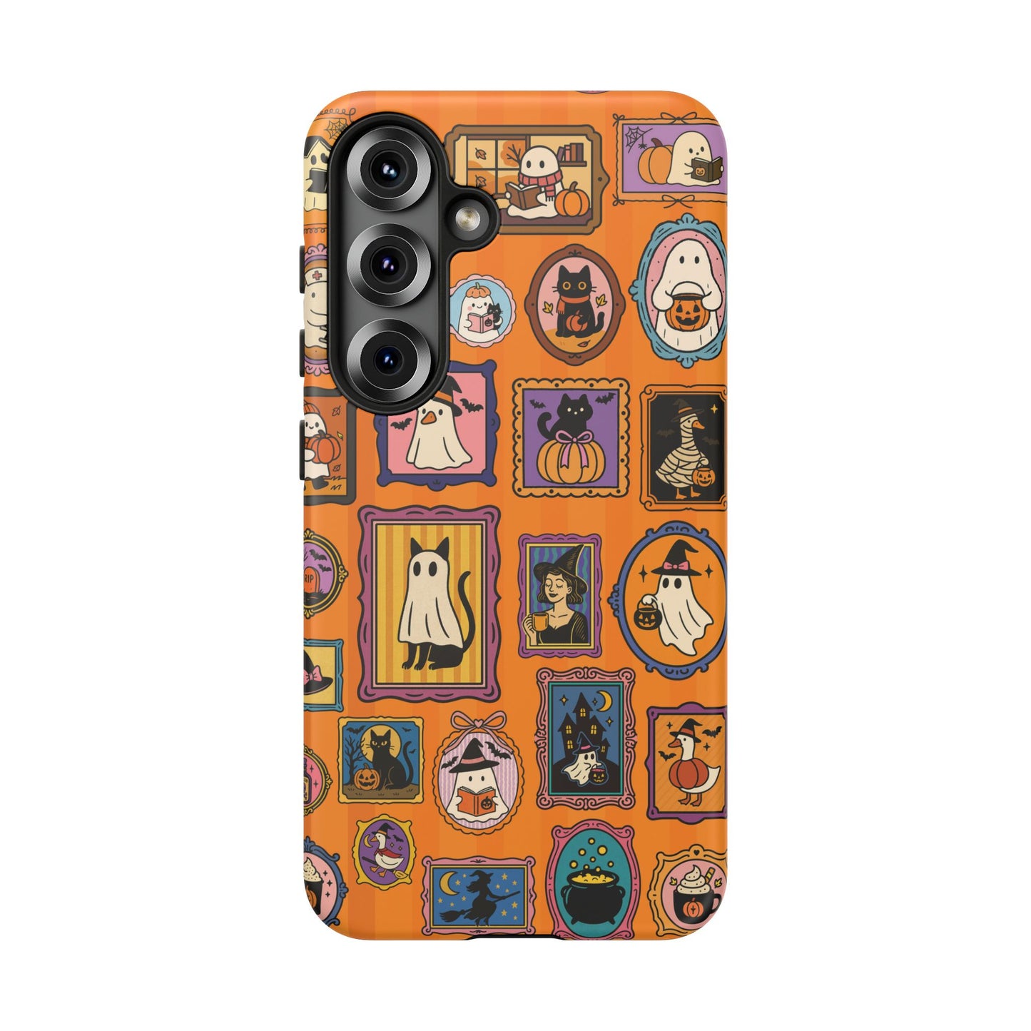 Protective tough Samsung Galaxy case with a vibrant haunted gallery print