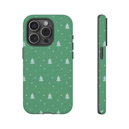 Tough Phone Case - Retro Christmas Tree Pattern