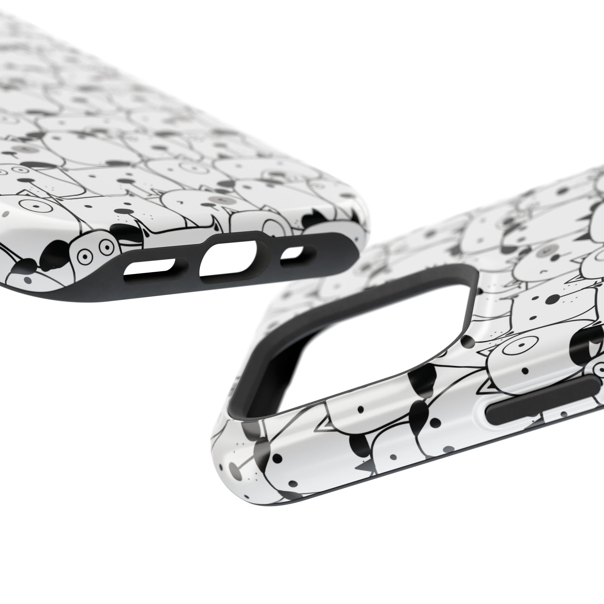 Tough pet case for iPhone showing tactile buttons and precise port cutouts