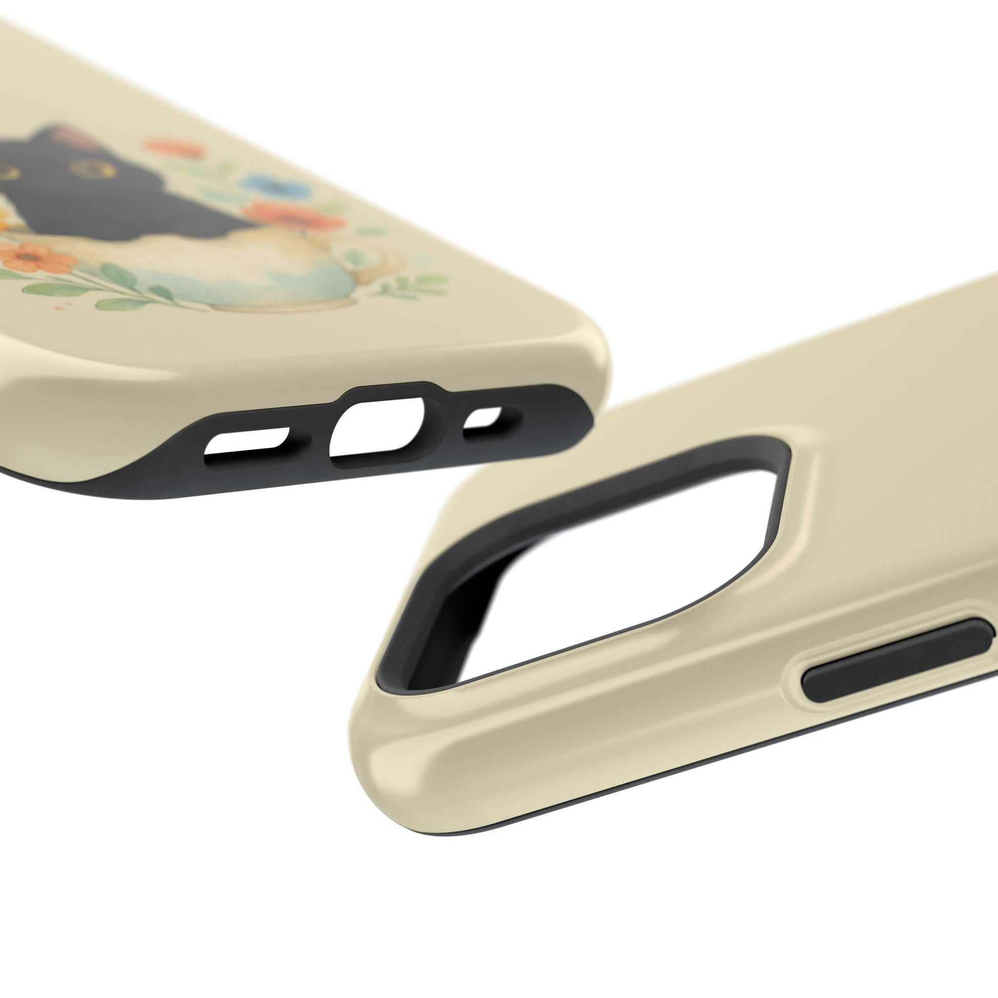 Tough ca tcase for iPhone showing tactile buttons and precise port cutout