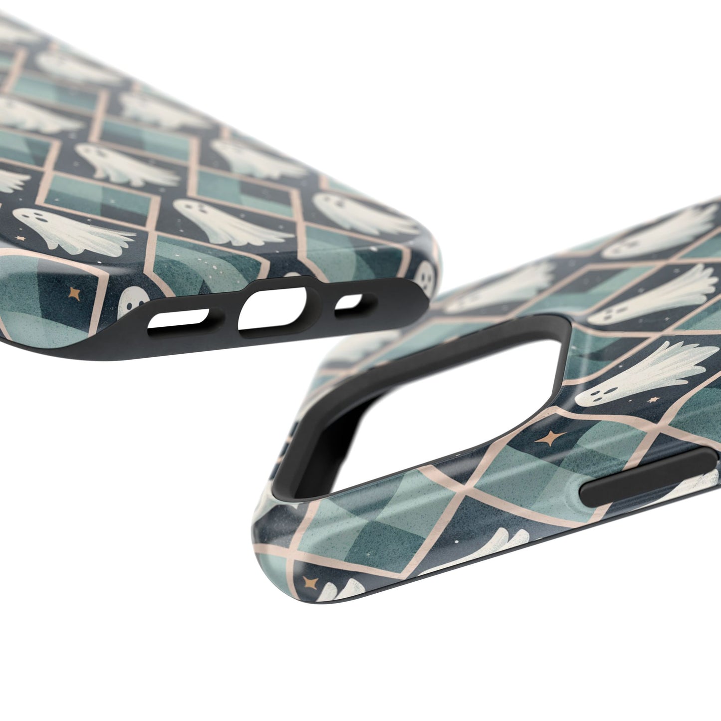Tough halloween case for iPhone showing tactile buttons and precise port cutouts