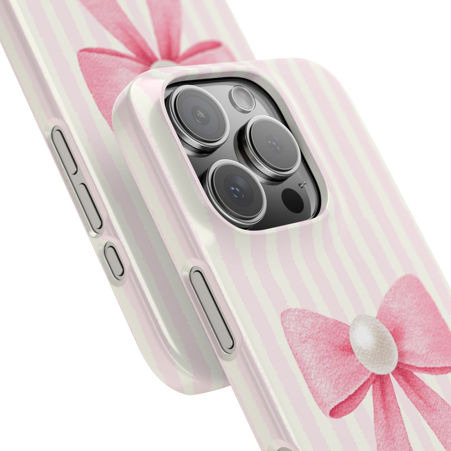 Ultra-slim pink bow Snap Case for iPhone