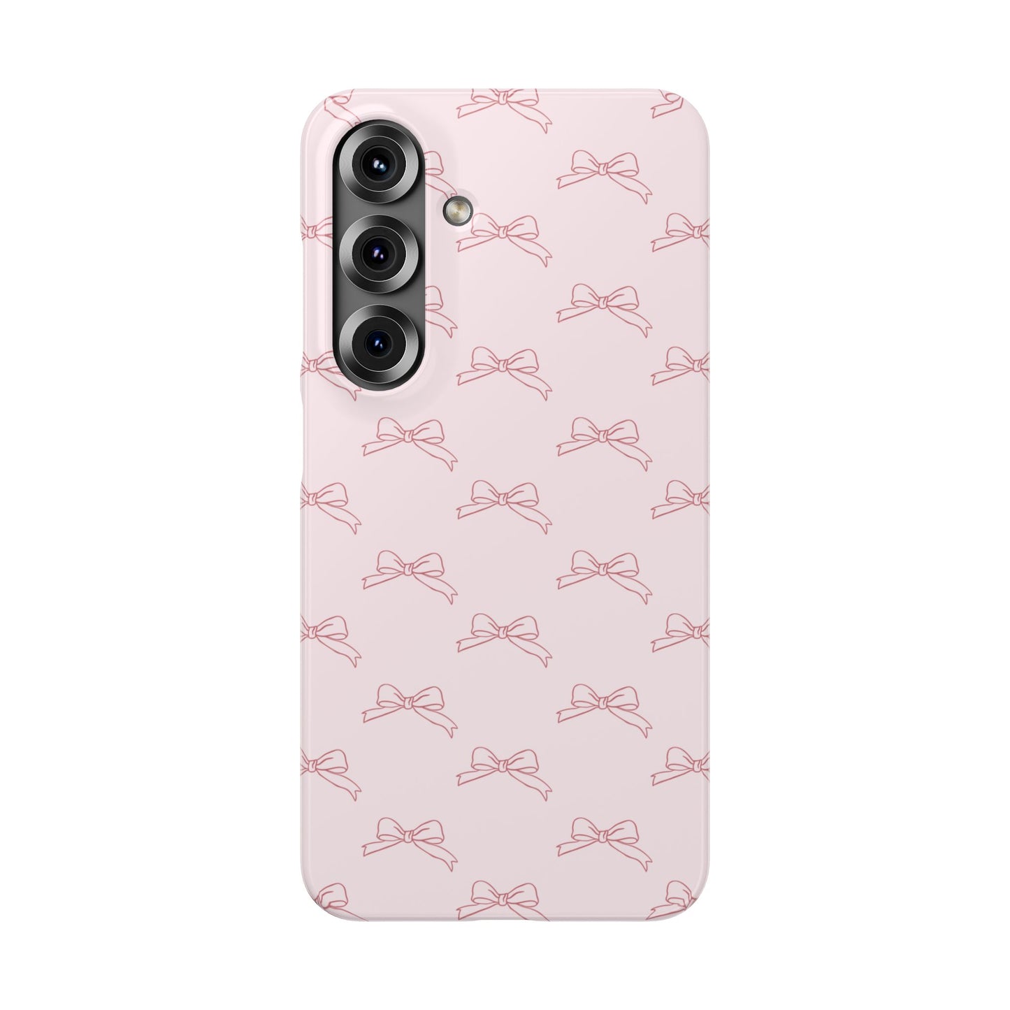 Aesthetic subtle bow pattern durable Snap Case