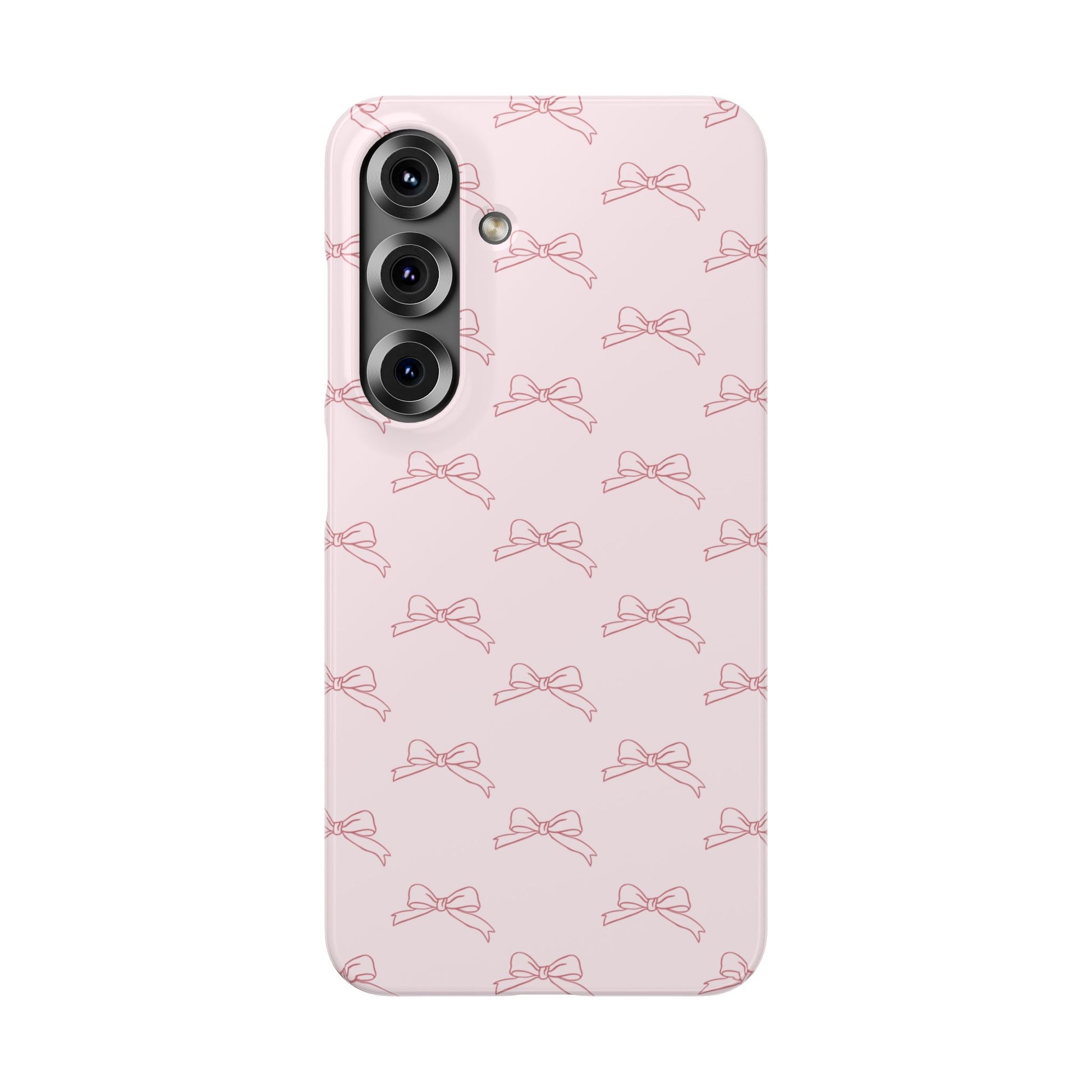 Aesthetic subtle bow pattern durable Snap Case