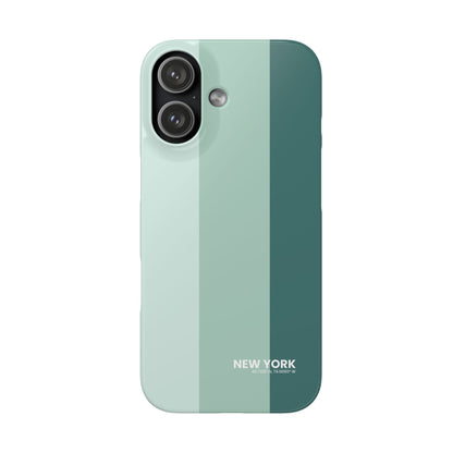Clean teal and mint green color block aesthetic for a minimalist lifestyle for iPhone 17