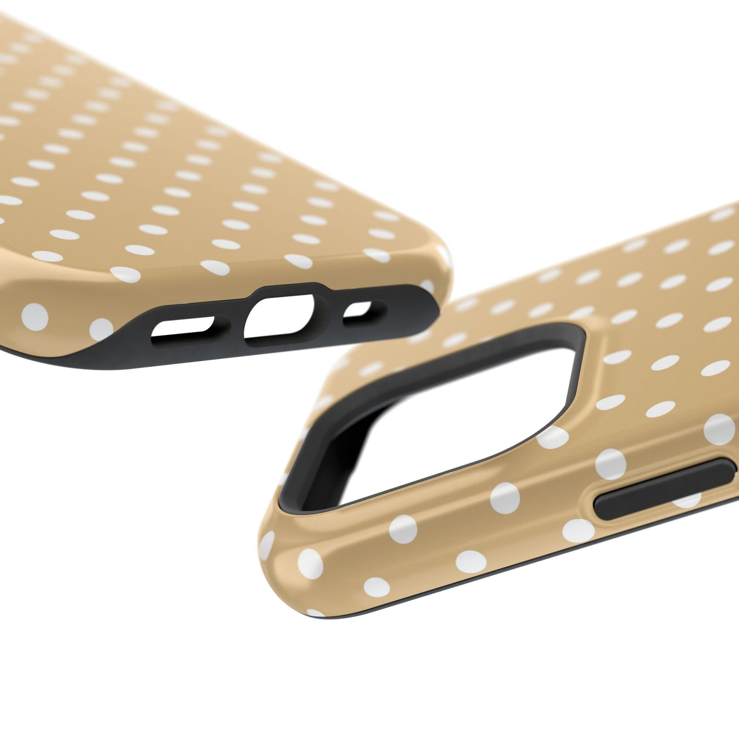 Clear, open ports for connectivity on a iPhone tough case