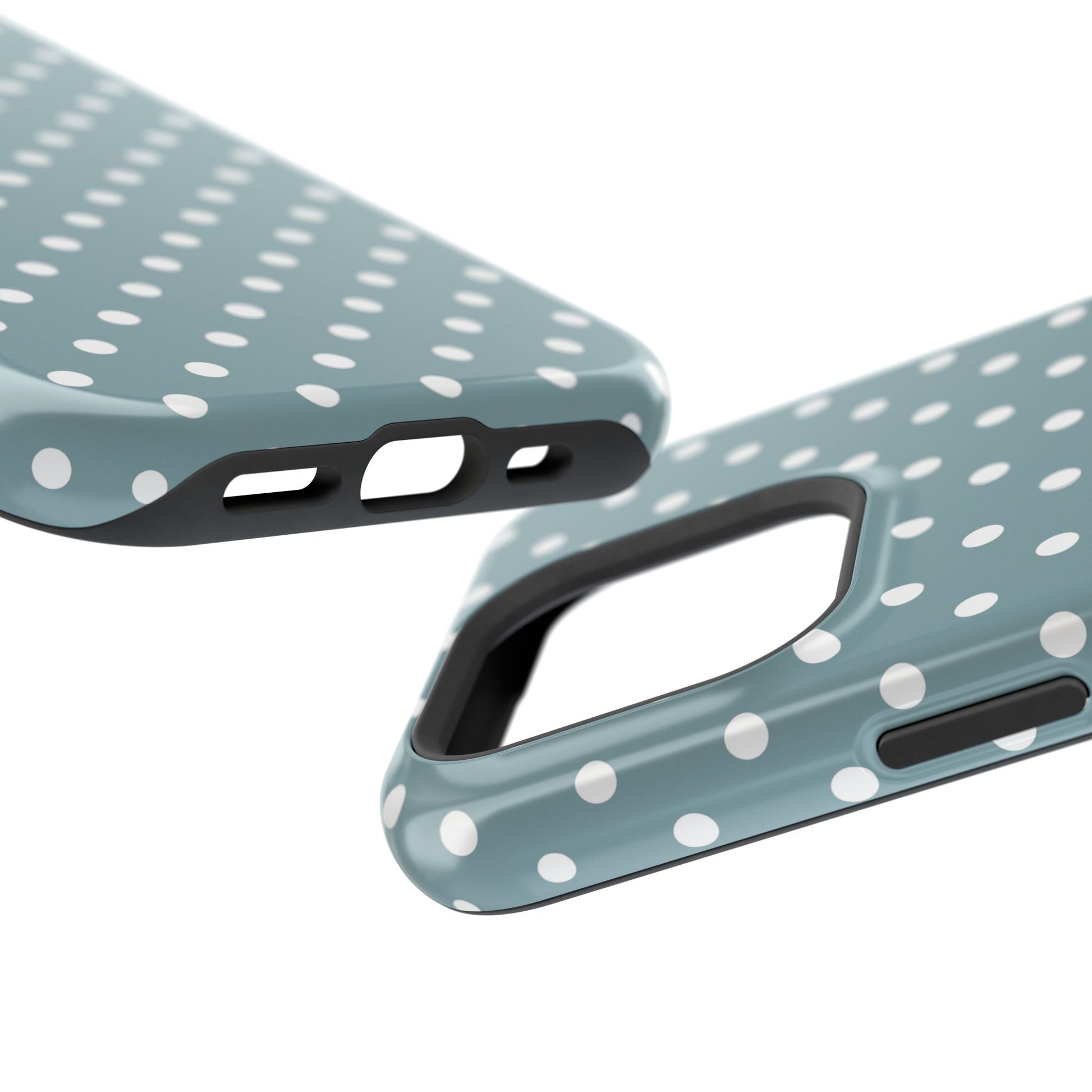 Clear, open ports for connectivity on iPhone tough case