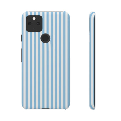 Google Pixel 5 snap phone case - Blue Stripes