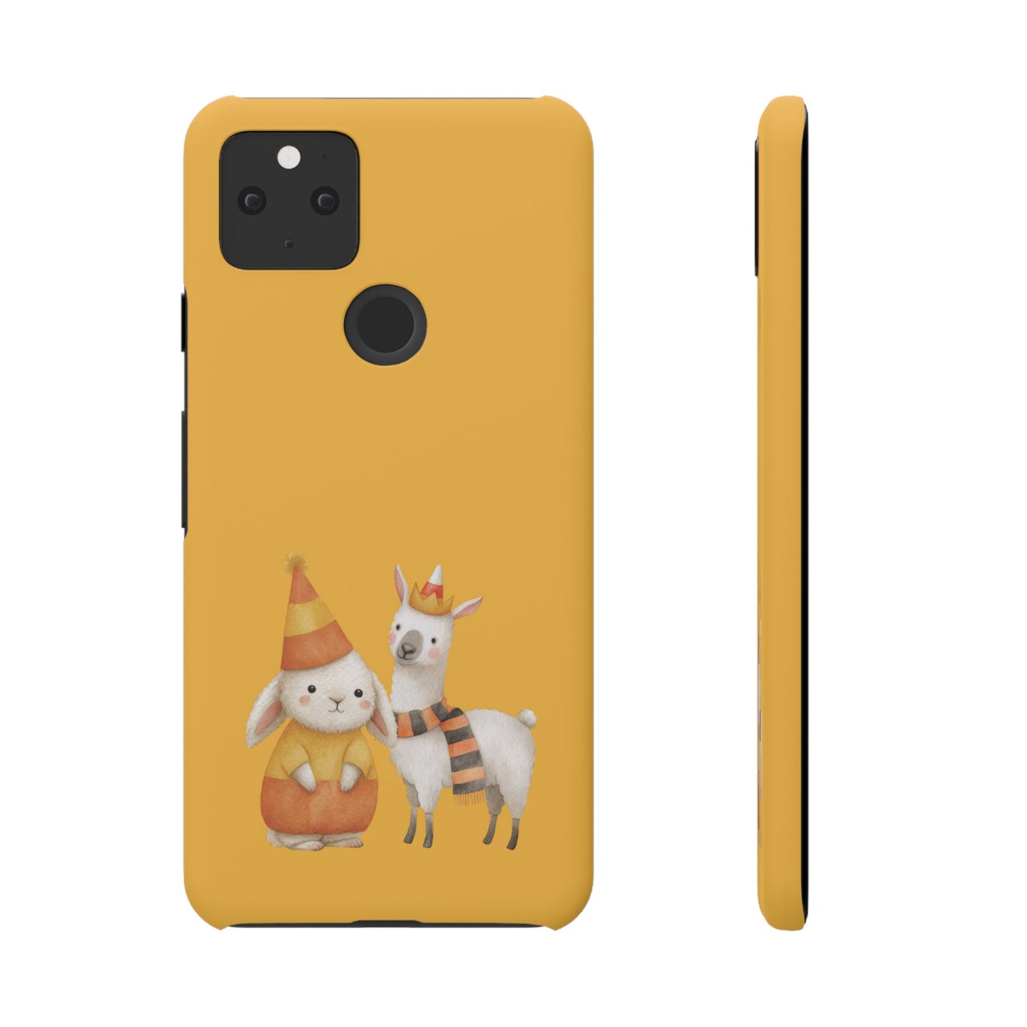 Google Pixel 5 snap phone case - Cute Rabbit and Llama