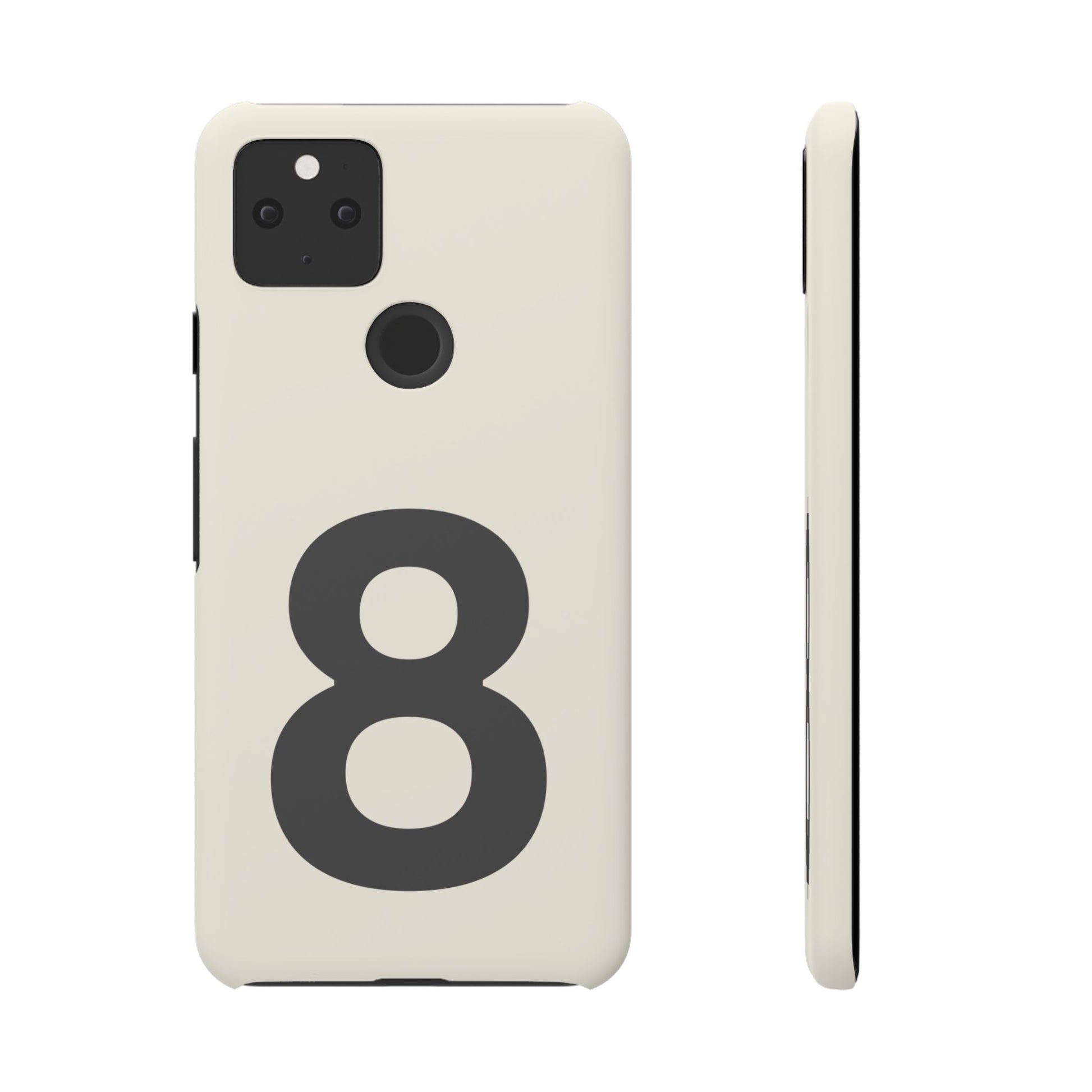 Google Pixel 5 snap phone case - Number 8