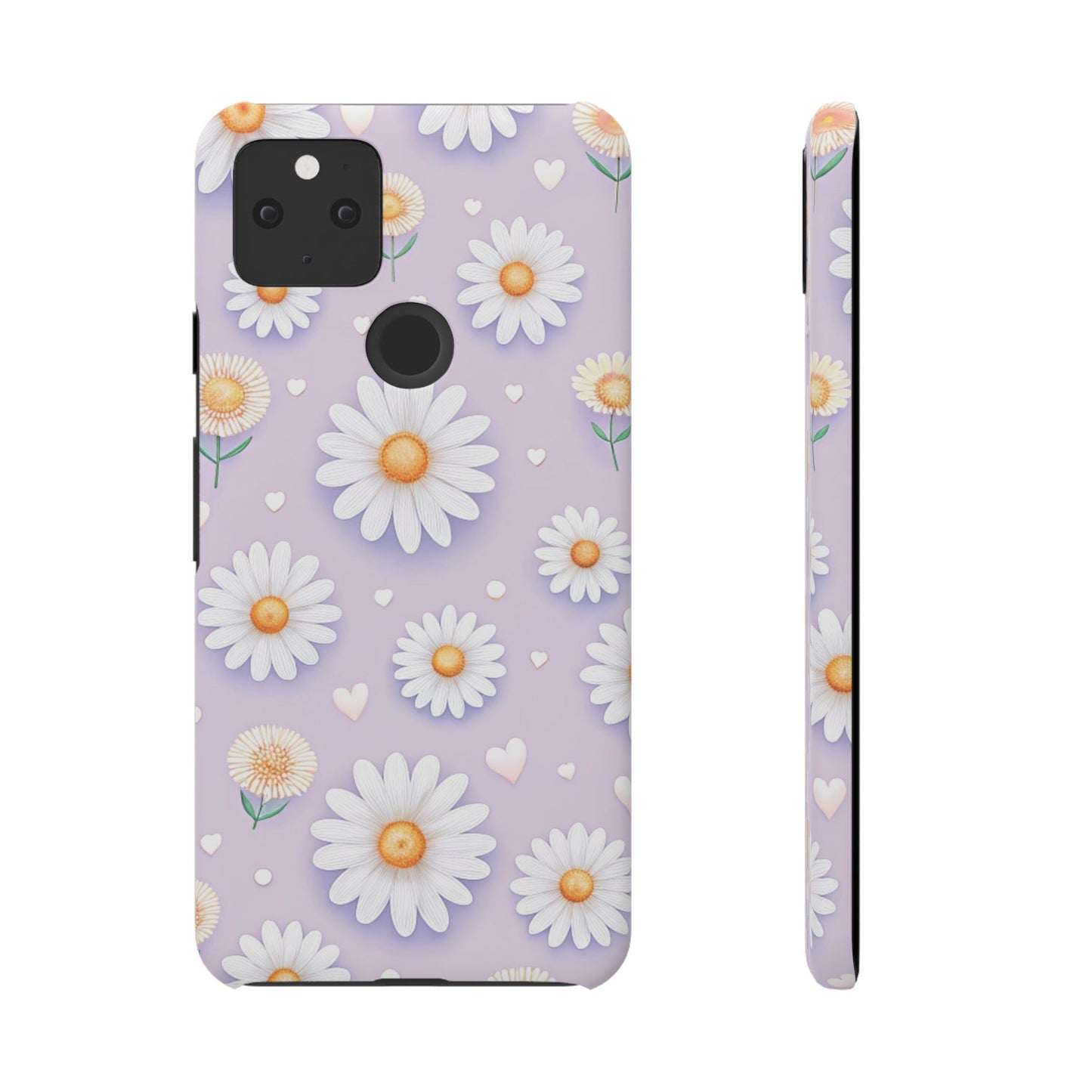 Google Pixel 5 snap phone case - Pastel Daisy Love