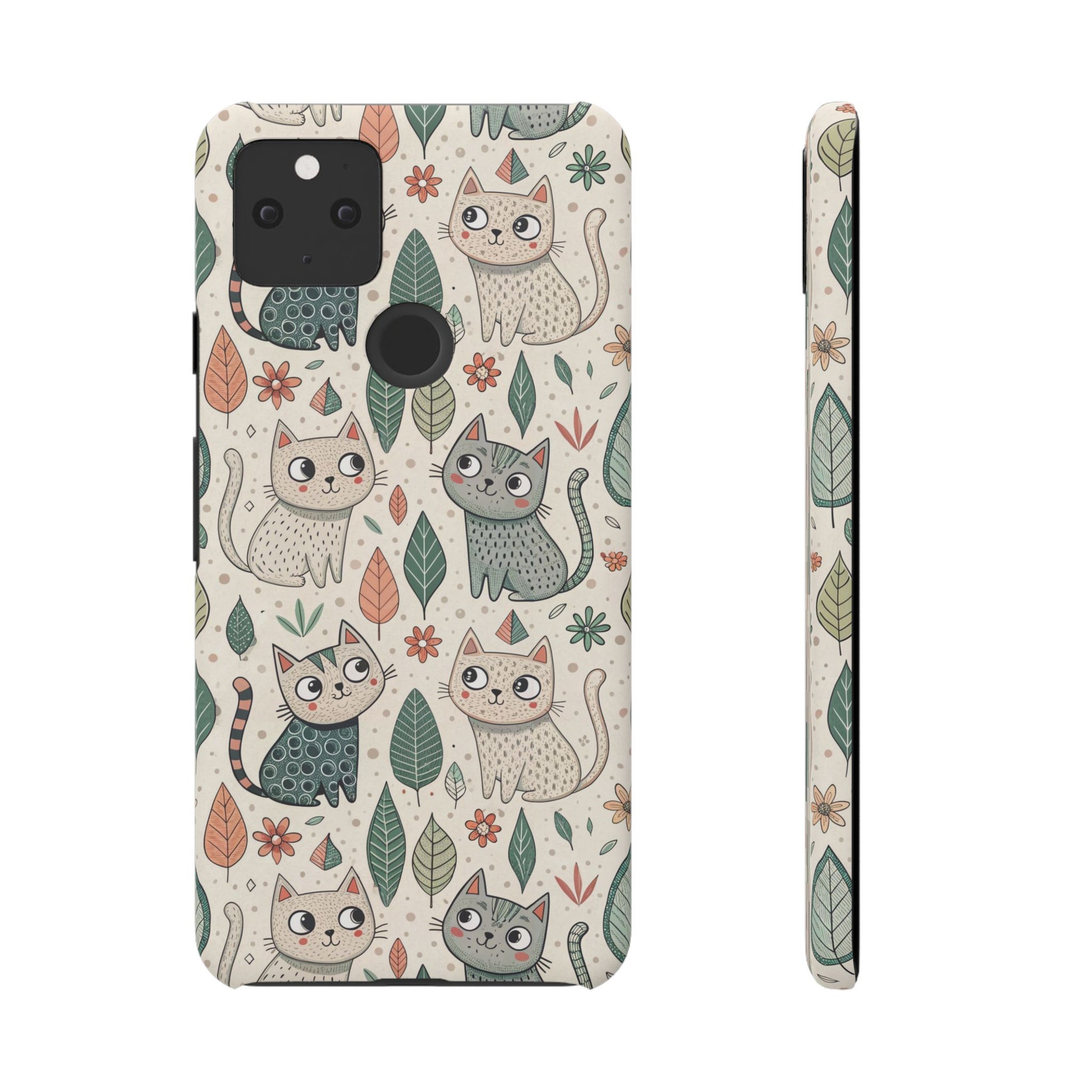Google Pixel 5 snap phone case - Sweet Cats