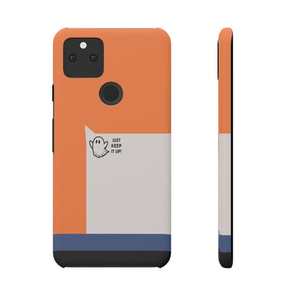 Google Pixel 5 snap phone case - White Flying Ghost