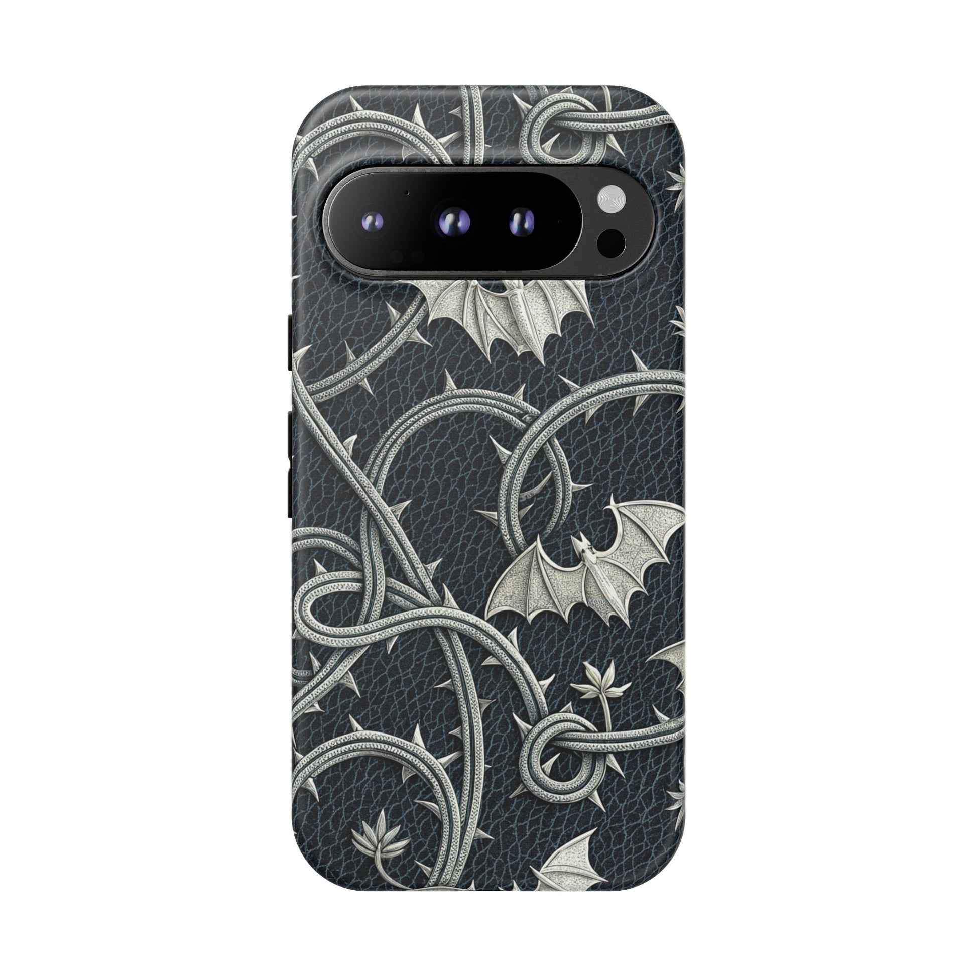 Google Pixel 9 Pro phone case - Bats and Thorny Plant