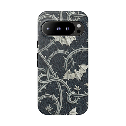 Google Pixel 9 Pro phone case - Bats and Thorny Plant
