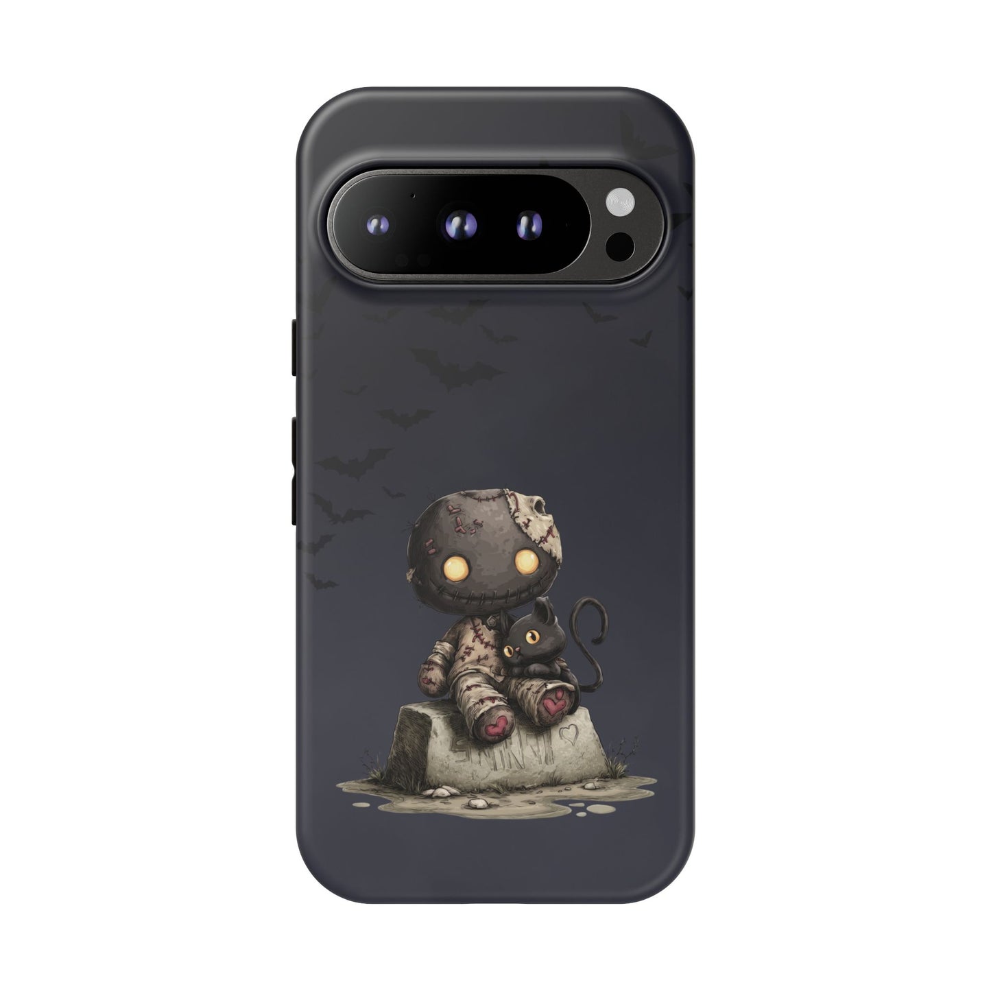 Google Pixel 9 Pro phone case - Black Cat and Toy