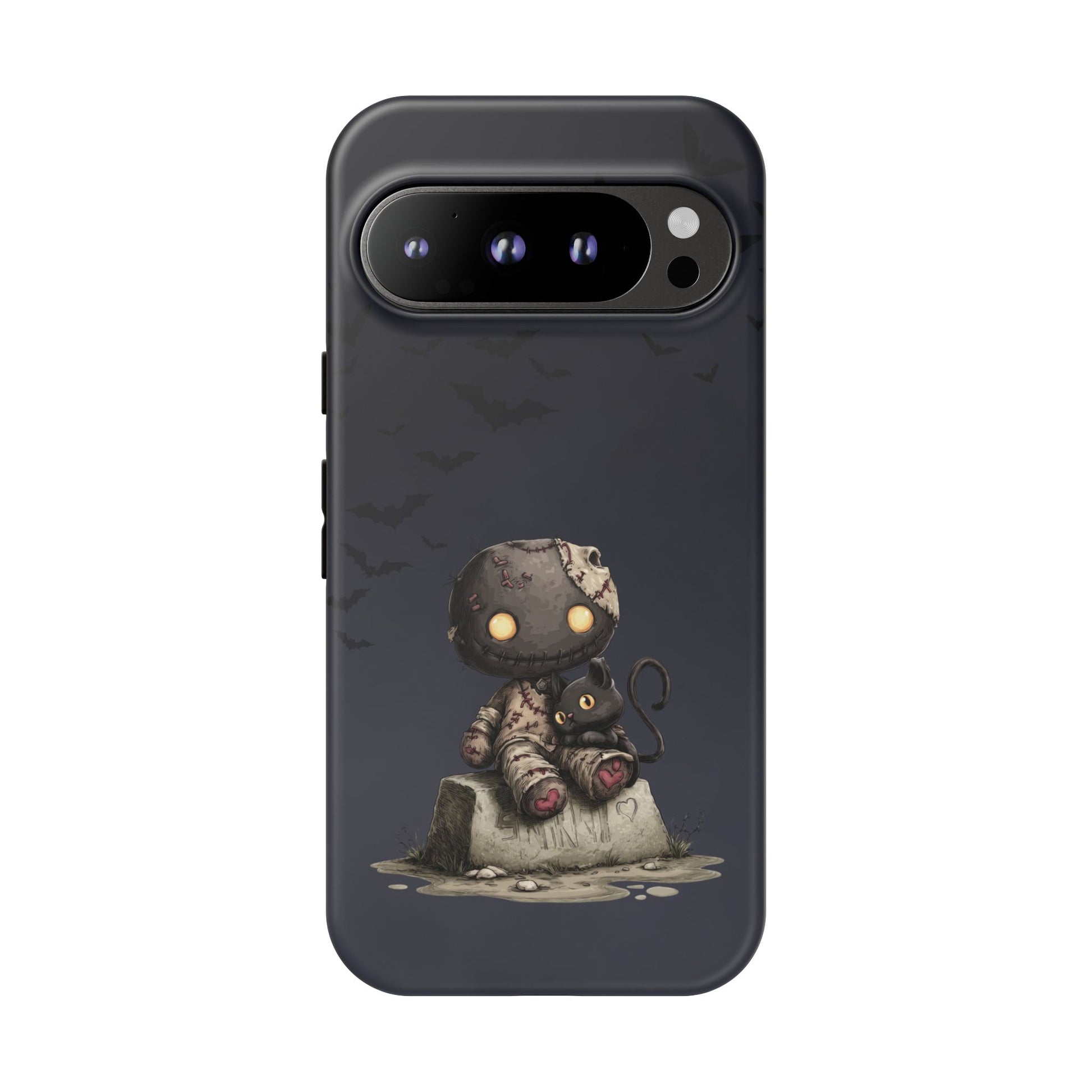 Google Pixel 9 Pro phone case - Black Cat and Toy