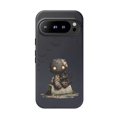 Google Pixel 9 Pro phone case - Black Cat and Toy