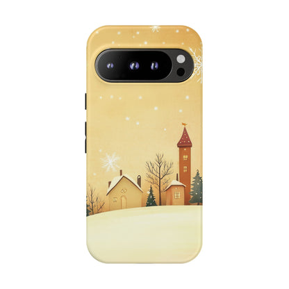 Google Pixel 9 Pro phone case - Charming Winter Village
