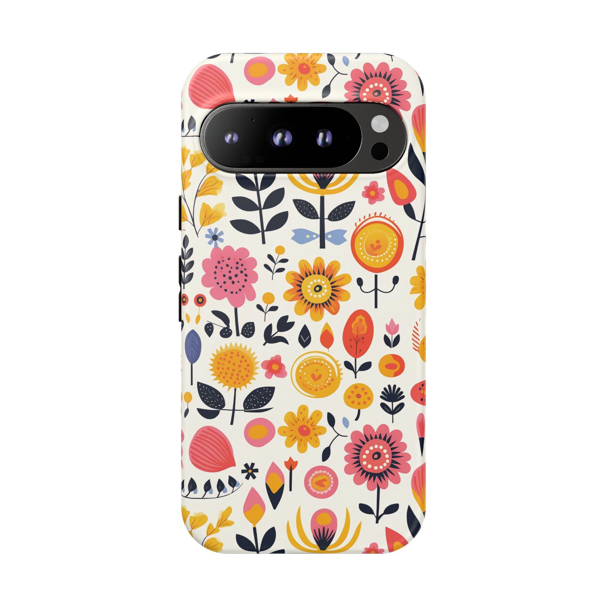 Google Pixel 9 Pro phone case - Colourful Floral Pattern