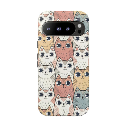 Google Pixel 9 Pro phone case - Colourful Kitties