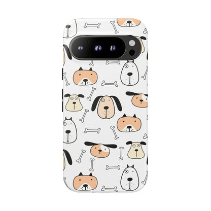 Google Pixel 9 Pro phone case - Cute Dogs & Bones
