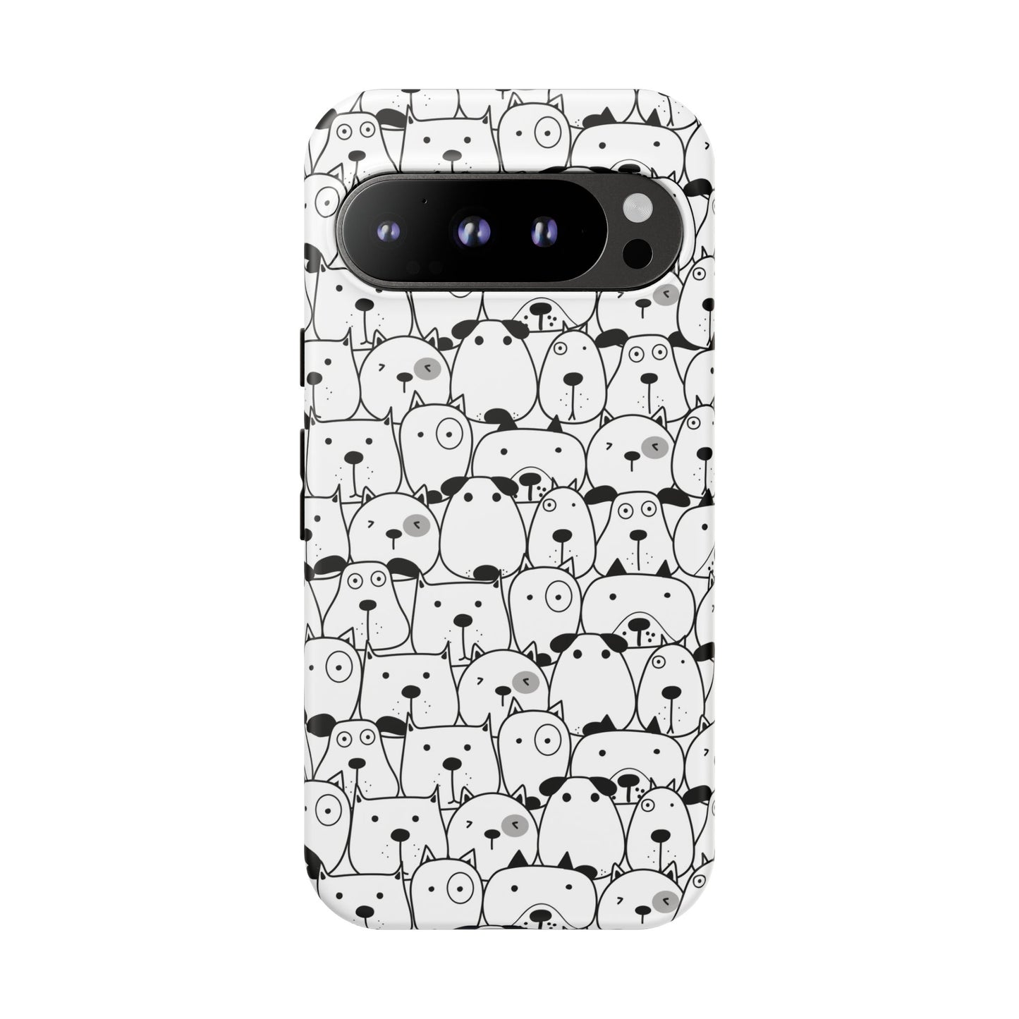 Google Pixel 9 Pro phone case - Cute Dogs Drawing