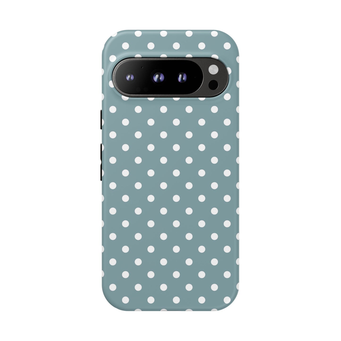 Google Pixel 9 Pro phone case - Dusty Blue Polka