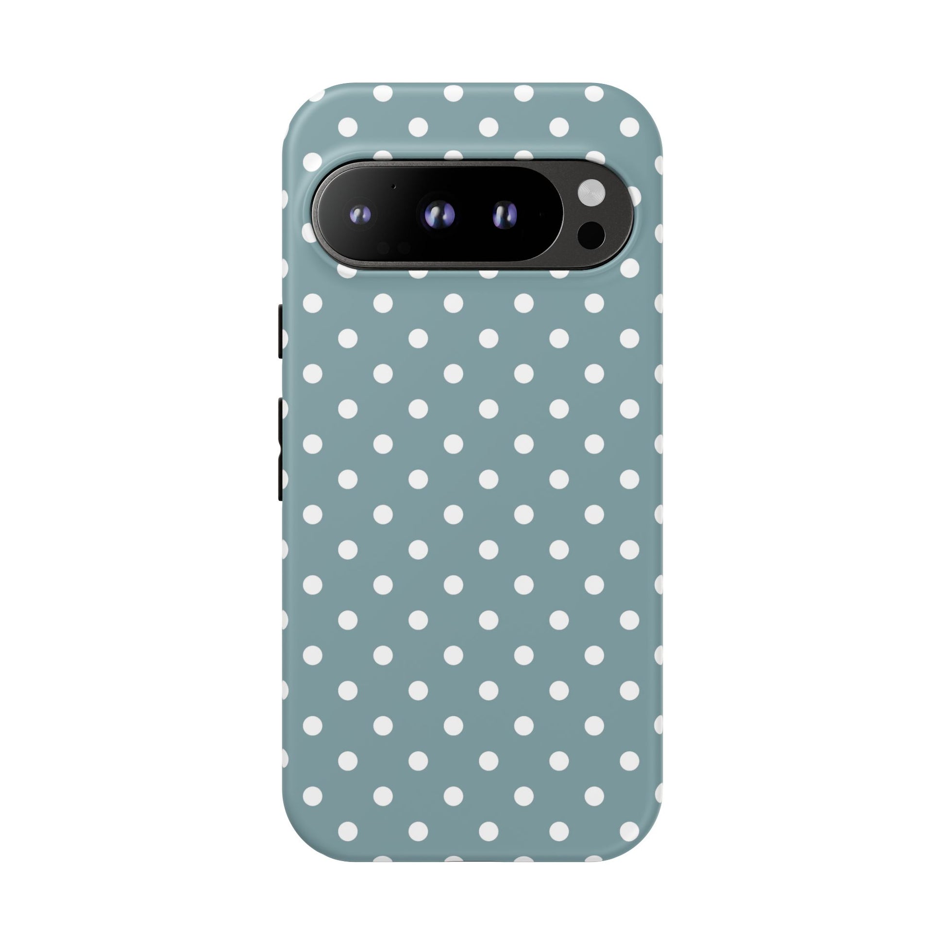 Google Pixel 9 Pro phone case - Dusty Blue Polka