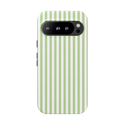 Google Pixel 9 Pro phone case - Green Stripes