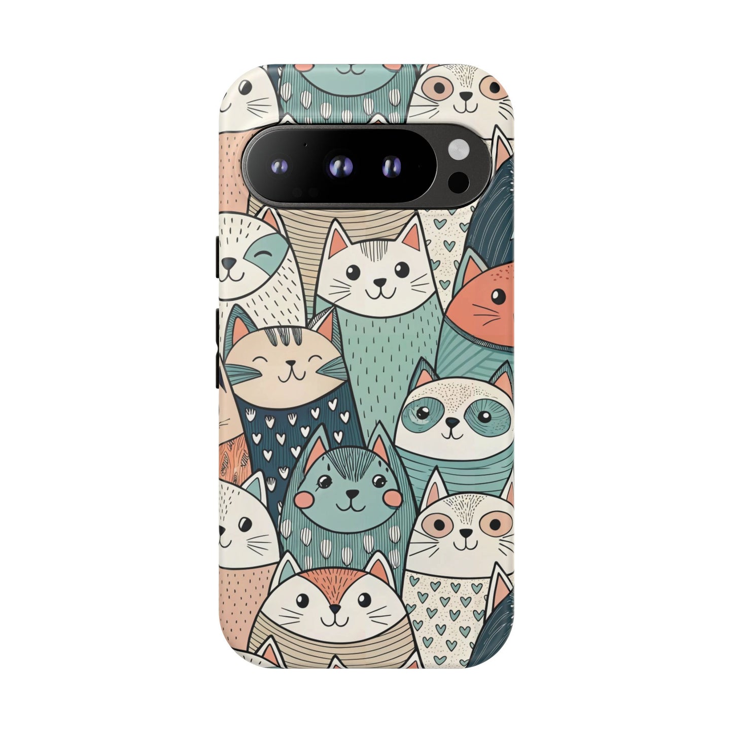 Google Pixel 9 Pro phone case - Group of Cute Animals